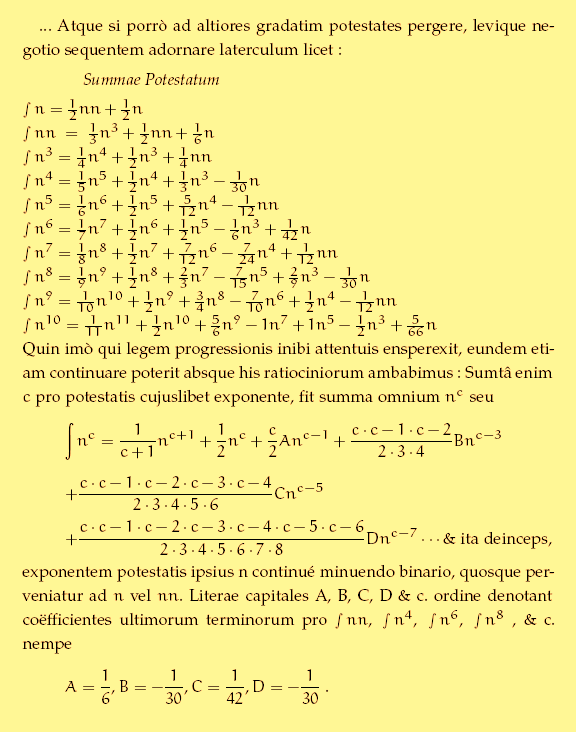 Programme de calcul des nombres de Bernoulli